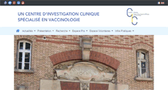 Desktop Screenshot of cicvaccinologie.com